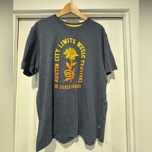 Howler Brothers Navy and Gold Tee ACL Festival 2021 line tee